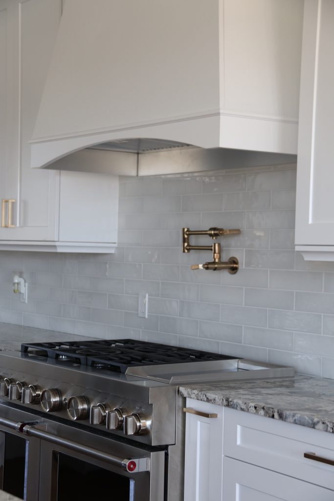 Modern kitchen with range