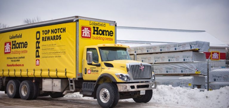Lakefield Home Building Center Delivery Truck
